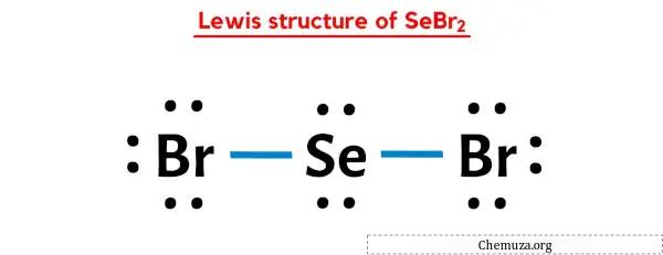 Lewis-Struktur von SeBr2