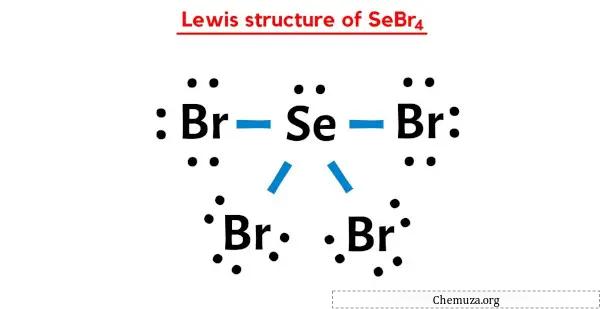 structure de Lewis de SeBr4