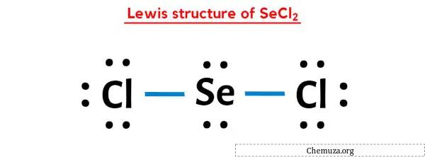 Estrutura de Lewis de SeCl2