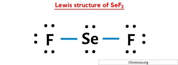 Lewis-structuur van SeF2