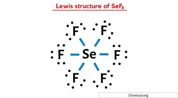 structure de Lewis de SeF6