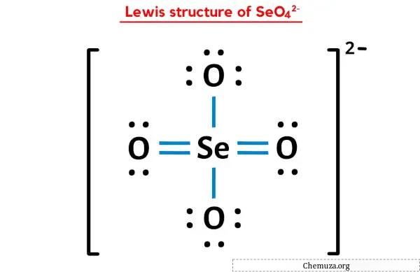 structure de Lewis de SeO42-