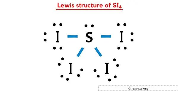 structure de Lewis de SI4