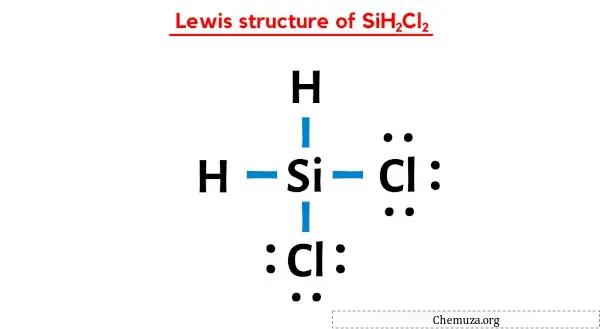 Lewis-Struktur von SiH2Cl2