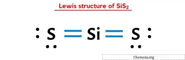 Lewis-structuur van SiS2