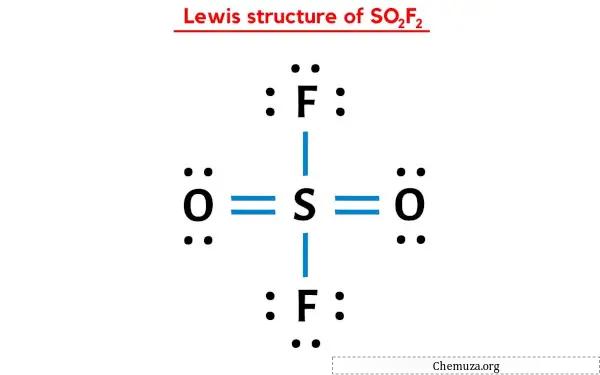 structure de Lewis de SO2F2