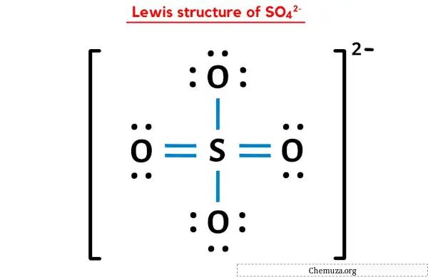 SO42のルイス構造-