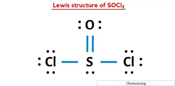 هيكل لويس من SOCl2