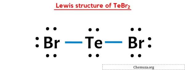 TeBr2のルイス構造