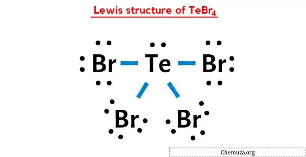Structure de Lewis TeBr4 en 5 étapes (avec images) - Chemuza