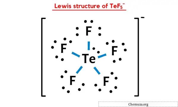 TeF5的路易斯结构