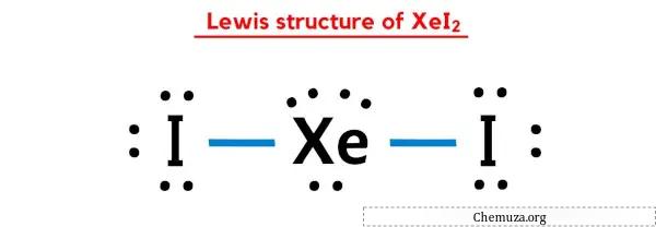 XeI2のルイス構造