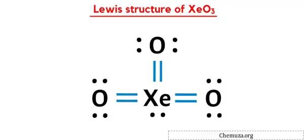 XeO3のルイス構造