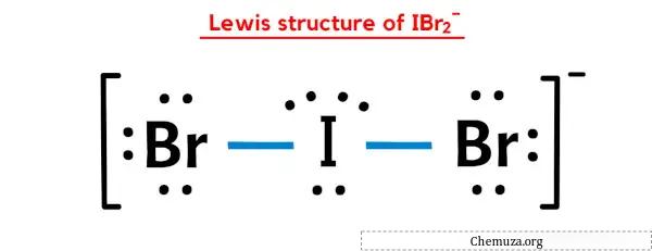 Estrutura de Lewis de IBr2-