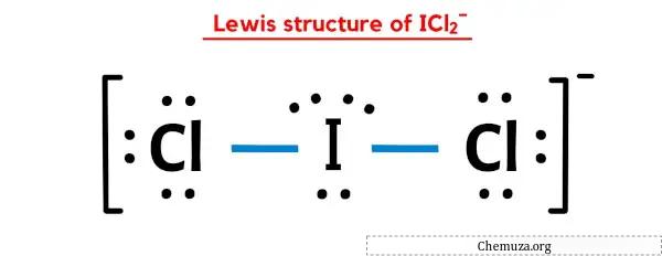 Struktur Lewis ICl2-