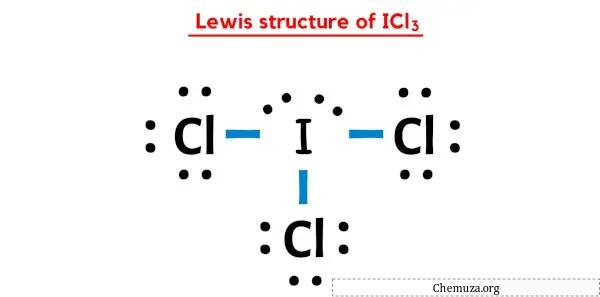 Lewis-Struktur von ICl3