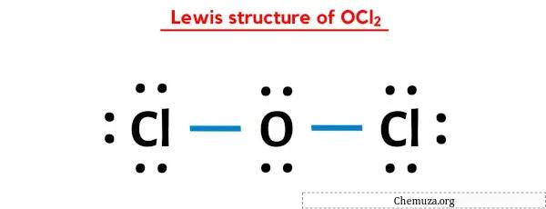 Estrutura de Lewis do OCl2