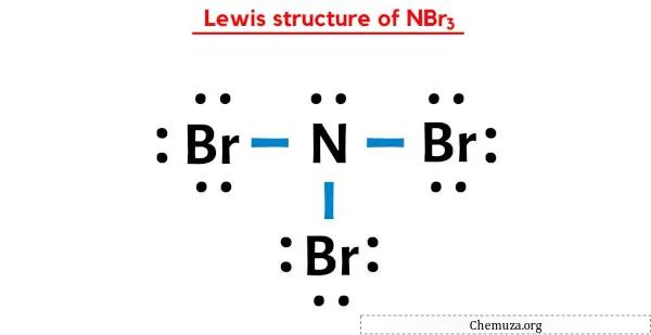 Lewis-structuur van NBr3