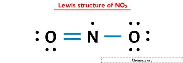 Lewis-structuur van NO2