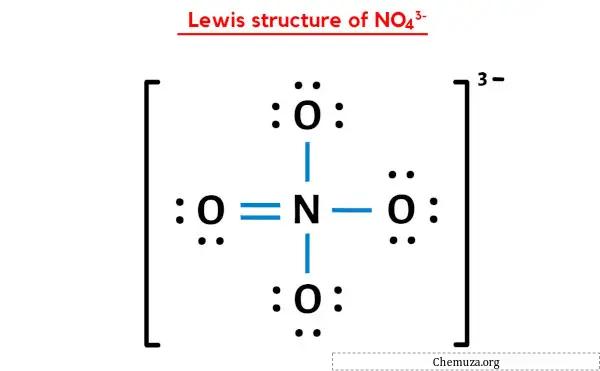 NO43-'ün Lewis yapısı