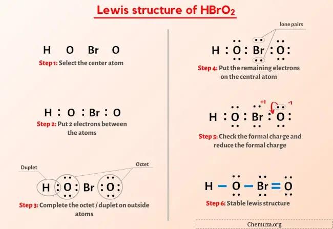 Lewis-structuur HBrO2