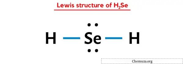 Lewis-structuur van H2Se