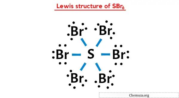 Lewis-Struktur von SBr6