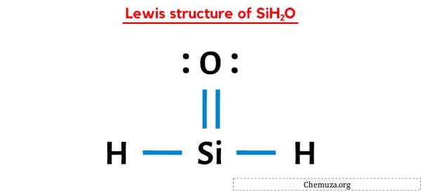 structure de Lewis de SiH2O